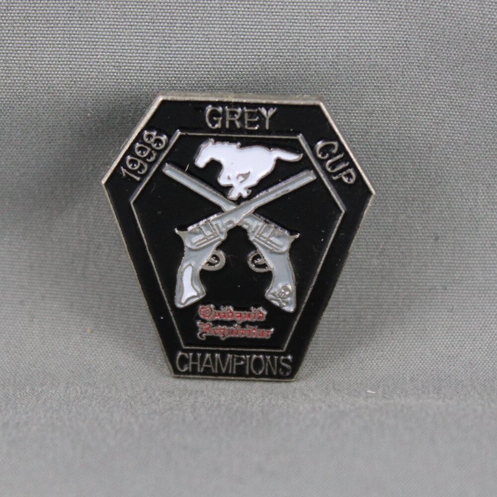 Calgary Stampeders Pin (VTG) - 1998 Grey Cup Champions - Stamped Pin